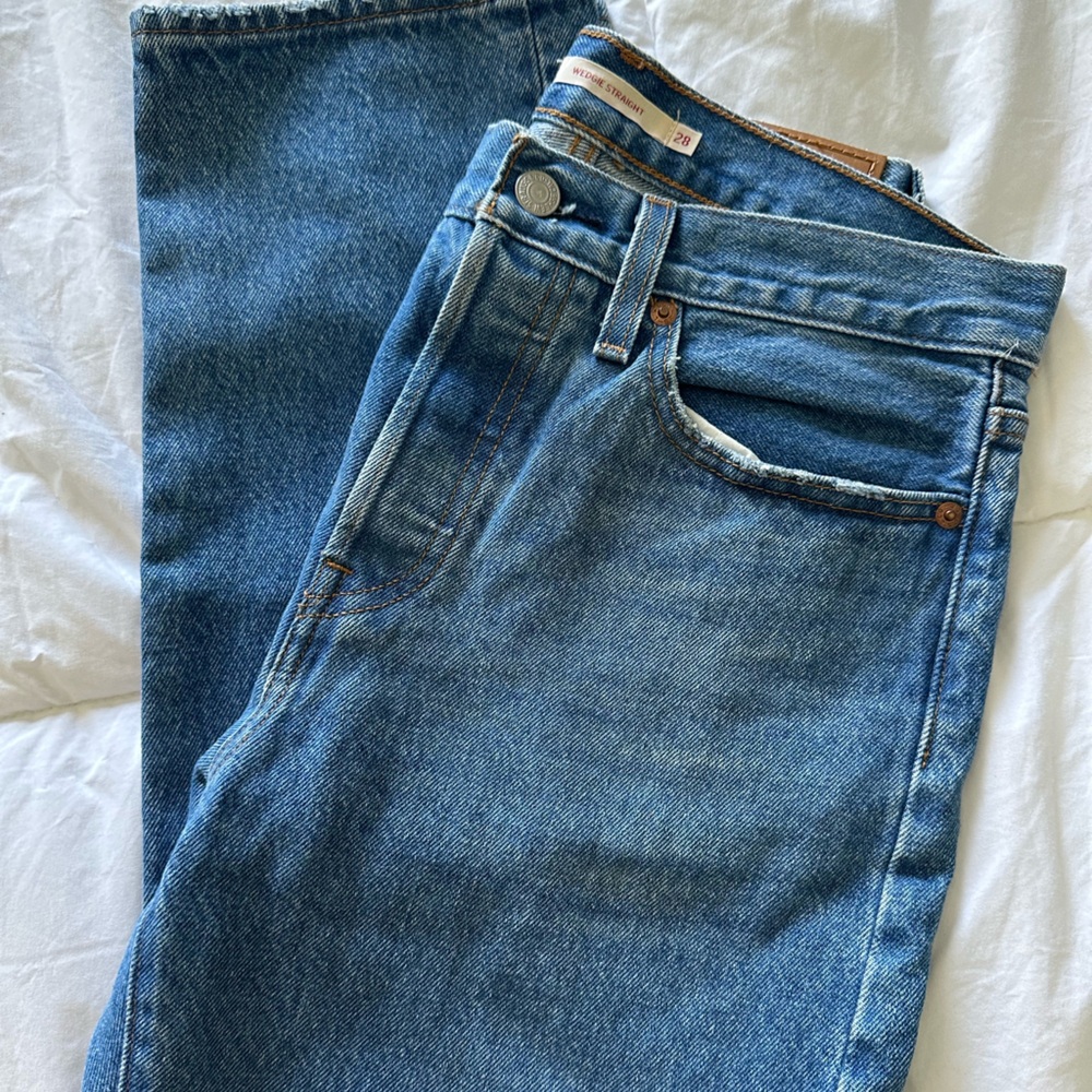 Levi's Blue Straight Leg Jeans Classic Denim